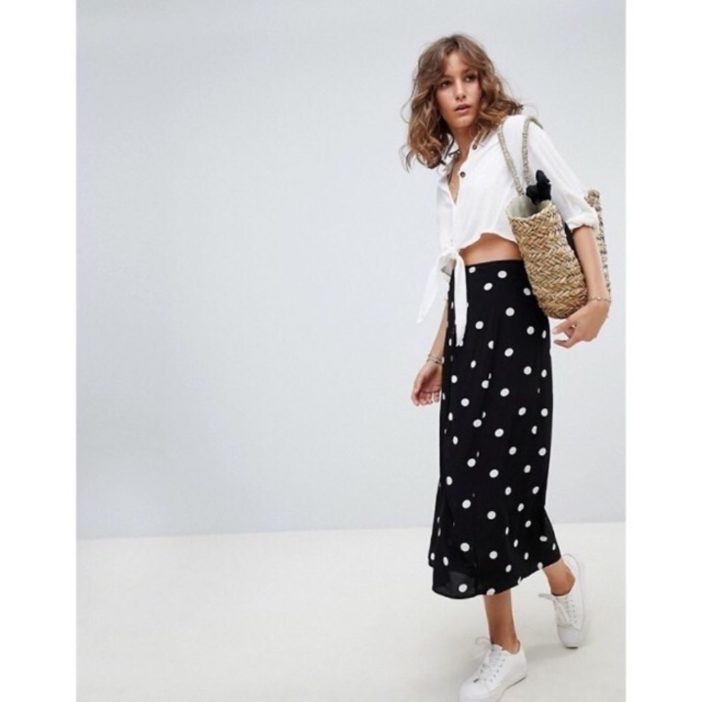 COPY - NWOT free people polka dot skirt